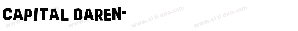 Capital Daren字体转换
